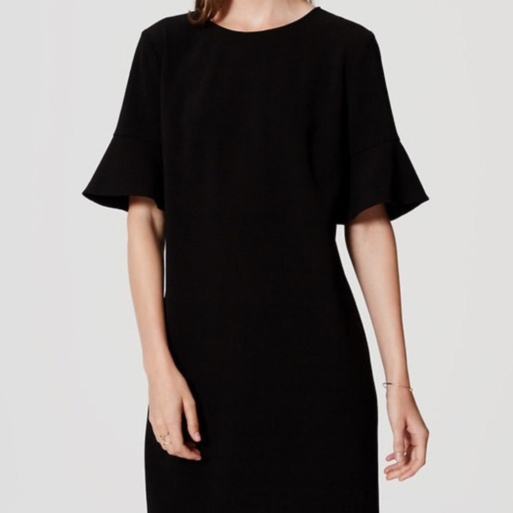 Textured Bell Sleeve Dress